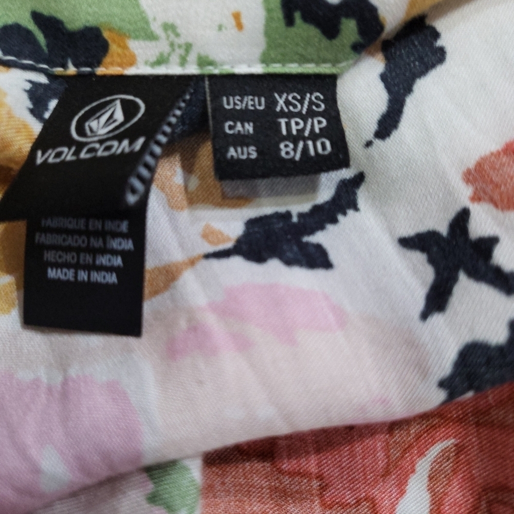 Volcom Surfbird Throw Kimono Star White Size XS - Picture 5 of 8